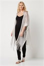 Silver Fringe Metallic Wrap, Image 1 of 3
