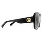 Black Versace Black Square Black Dark Grey Sunglasses, Image 4 of 4