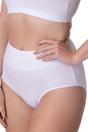 White 4 Pack Plain Hi Waisted Cotton Briefs, Image 2 of 5