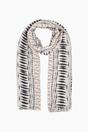 Beige Sarta Beige Geometric Boho Lightweight Scarf, Image 1 of 5