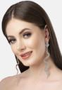 Silver Diva Collection Gleaming Snake Dangle Earrings, Image 4 of 5