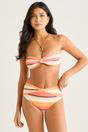  Multi Color Twist Front Tripe Bikini Bottom, Image 1 of 4