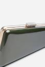 Green Lark Asymmetric Metallic Clutch Bag, Image 4 of 7