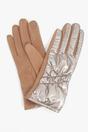 Gold Metallic Touch Screen Winter Gloves, Image 3 of 4