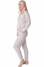 Beige Camille Lingerie Beige Comfy Fit Marl Hacci Pyjama set, Image 4 of 5