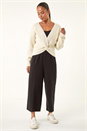 Ivory Petite Twist Front Knit Jumper, Image 2 of 5