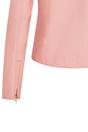 Light Pink Infinity Leather Light Pink Classic Brando Biker Leather Jacket, Image 8 of 8