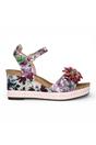 Purple Womens Durable Wedge Sandals-FACYO-75, Image 1 of 7