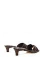 Brown XY LONDON Brown 'Romee' Slip On Low Kitten Heel Mule Sandals, Image 4 of 6