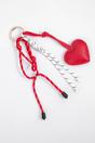 Red Love Heart Clip On Bag Charm, Image 1 of 3