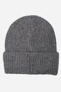 Dark Grey Glitter Knitted Winter Beanie Hat, Image 3 of 3