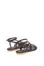 Brown XY LONDON Brown Flat Gladiator Strappy Sandals With Open Toe, Image 4 of 6