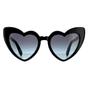 Black Saint Laurent Black Cat Eye Black Blue Gradient Sunglasses, Image 1 of 6