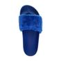 Blue Faux Fur Flip Flop Sandals Slides, Image 6 of 7