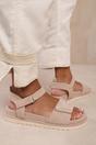 Camel Corfu Velcro Double Strap Footbed Sandals, Image 1 of 2