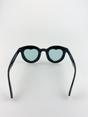 Black Plastic Round Frame Sunglasses with Heart Lenses, Image 3 of 3