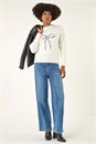 Ivory Embellished Bow Front Knit Jumper, Image 2 of 5