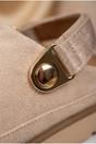 Beige Tara Womens Suede Convertible Slingback Clogs, Image 3 of 5