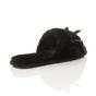 Black AJVANI Black Peep Toe Sandals Slippers, Image 4 of 6
