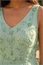 Mint Premium Beaded Frill Dress, Image 4 of 4