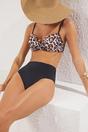 Multi Leopard Print Underwired High Waist Bikini Set, Image 3 of 4