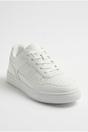 White iKrush White Cordelia Two Tone Panel Chunky Trainers, Image 2 of 5