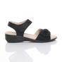 Black AJVANI Black Comfort Touch Close Sandals, Image 2 of 6