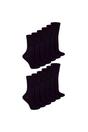 Black 12 Pairs Diabetic Bamboo Socks, Image 1 of 5