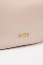 Beige Faux Leather Half Moon Crossbody Bag, Image 4 of 4