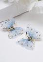 Blue AVANT-GARDE PARIS Blue Butterfly Stud Earrings, Image 2 of 5