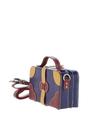 Navy 'Adelaide' Leather Shoulder Bag, Image 2 of 4