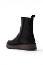 Black Womens Zip Up Ankle Boots - RENO053FLY, Image 4 of 5