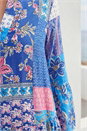 Blue Patchwork Print Swing Dress, Image 4 of 4