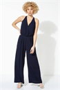 Navy  Wide Leg Back Detail Jumpsuit, Image 2 of 5