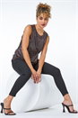 Black Petite Stretch Denim Jegging, Image 1 of 5