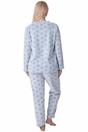 Aqua Camille Lingerie Aqua Supersoft Printed Full Length Pyjama Set, Image 3 of 5
