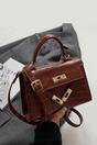 Brown 'Maya' Women's Satchel Bag With Adjustable And Detachable Strap, Image 1 of 1