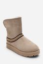Camel 'Flora'  Flat Slippers Embroidered Trim Detail, Image 5 of 8