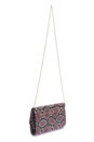Pink Snakeskin Print Foldover Clutch Bag, Image 3 of 5