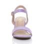 Lilac AJVANI Lilac Mid Block Heel Strappy Sandals, Image 5 of 5
