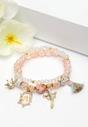 Orange Double String Boho Bracelets With Tassel And Charms, Image 2 of 4