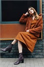 Brown Teddy Borg Jacket, Image 1 of 8
