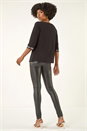 Black Embellished Stretch Tunic Top, Image 3 of 5