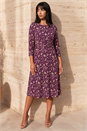Wine Petite Twist Front Dress, Image 1 of 4