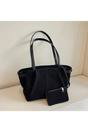 Black XY LONDON Black 'Destiny' Large Tote Bag with Matching Pouch Purse, Image 1 of 1