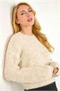 Stone Dusk Fluffy Sparkly Knit Jumper, Image 1 of 5