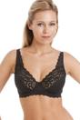 Black Classic Floral Lace Underwired Bra, Image 1 of 5