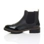 Black AJVANI Black Slip On Brogue Chelsea Ankle Boots, Image 3 of 6