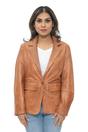 Tan Soft Leather Blazer Jacket-Apeldoorn, Image 1 of 5