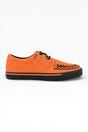 Orange TUK Footwear Orange Pointed Creeper Sneaker Cow Suede Shoes, Image 1 of 8